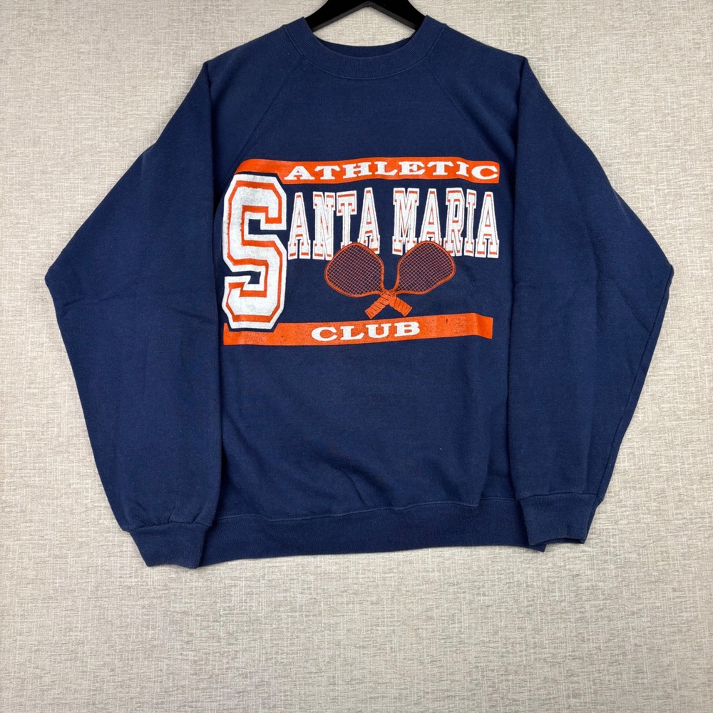 Santa Maria AthleticClub Men's XL Vintage Racquetball Tournament Sweatshirt Navy